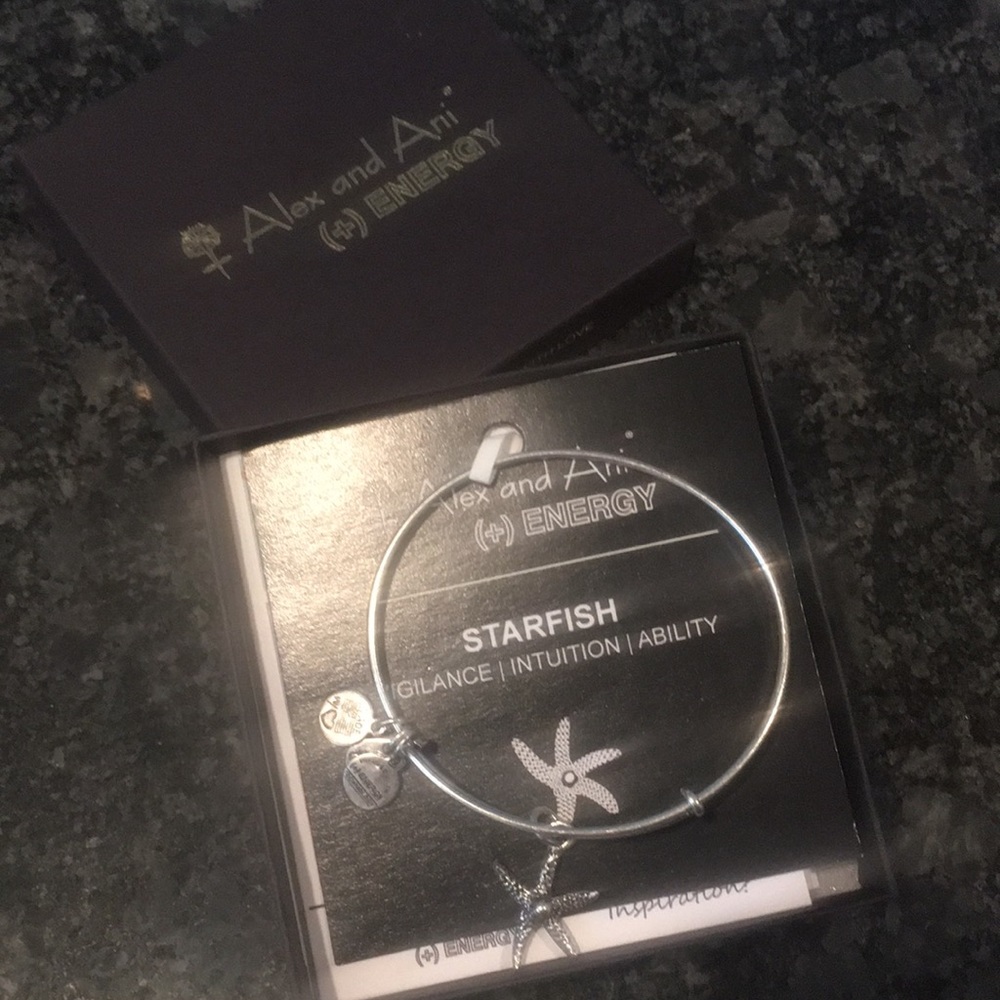 Alex and Ani (+) ENERGY starfish bracelet.